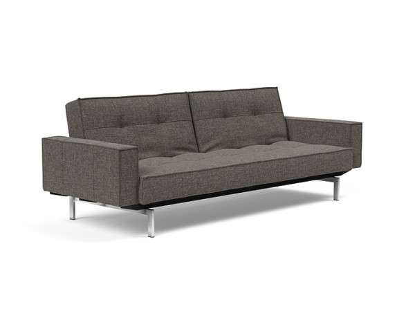 Καναπές Κρεβάτι Splitback Chrome Με Μπράτσα 241*91*80εκ- ( 216)